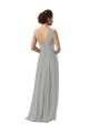 Boutique Argent Trapèze Mousseline Longue Robes demoiselle d'honneur
