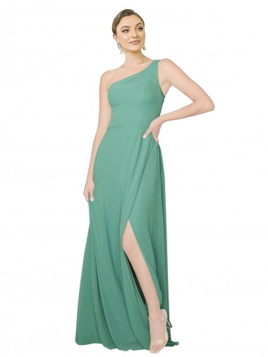 Boutique Argent islandais Trapèze Sans bretelle Mousseline Longue Robes demoiselle d'honneur