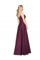 Boutique Baie sauvage Trapèze Bretelles spaghetti Crêpe Stretch Longue Formelles Robes demoiselle d'honneur / Robes de soirée / Robes de bal