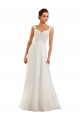Boutique Blanc Fourreau Mousseline Dentelle Robes de mariée