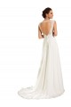Boutique Blanc Fourreau Mousseline Dentelle Robes de mariée