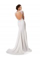 Boutique Blanc Fourreau Mousseline Dentelle Robes de mariée