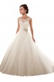 Boutique Blanc Princesse Épaule Dénudée Tulle Dentelle Robes de mariée