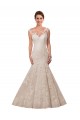 Boutique Blanc Sirène Illusion Dentelle Robes de mariée
