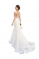 Boutique Blanc Sirène Illusion Dentelle Robes de mariée