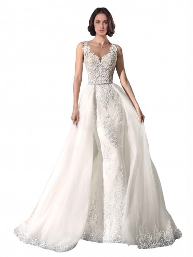 Boutique Blanc Sirène Tulle Dentelle Robes de mariée
