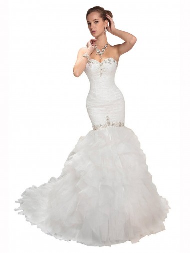 Boutique Blanc Sirène Tulle Robes de mariée