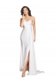 Boutique Blanc Trapèze Satiné Soyeux Robes de mariée