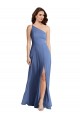 Boutique Bleu Windsor Trapèze Mousseline Longue Formelles Robes demoiselle d'honneur / Robes de soirée