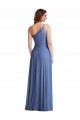 Boutique Bleu Windsor Trapèze Mousseline Longue Formelles Robes demoiselle d'honneur / Robes de soirée