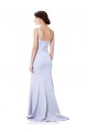 Boutique Bleu ciel clair Sirène Bretelles spaghetti Crêpe Stretch Longue Formelles Robes demoiselle d'honneur / Robes de soirée / Robes de bal