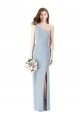 Boutique Bleu ciel clair Trompette Crêpe Stretch Longue Robes demoiselle d'honneur / Robes de bal