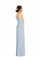 Boutique Bleu ciel clair Trompette Épaule Dénudée Crêpe Stretch Longue Formelles Robes demoiselle d'honneur / Robes de soirée / Robes de bal