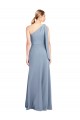 Boutique Bleu fumée Fourreau Crêpe Stretch Longue Formelles Robes demoiselle d'honneur / Robes de soirée / Robes de bal