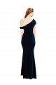 Boutique Bleu marine foncé Sirène Crêpe Stretch Longue Formelles Robes demoiselle d'honneur / Robes de soirée / Robes de bal