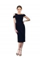 Boutique Bleu marine foncé Sirène Épaule Dénudée Crêpe Stretch Courte Robes demoiselle d'honneur / Robes de soirée / Robes de cocktail