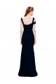 Boutique Bleu marine foncé Sirène Épaule Dénudée Crêpe Stretch Longue Formelles Robes demoiselle d'honneur / Robes de soirée / Robes de bal