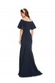 Boutique Bleu marine foncé Sirène Épaule Dénudée Crêpe Stretch Longue Formelles Robes demoiselle d'honneur / Robes de soirée / Robes de bal