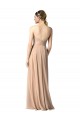 Boutique Bleu marine foncé Trapèze Sans bretelle Mousseline Longue Robes demoiselle d'honneur