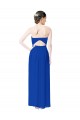 Boutique Bleu roi Fourreau Mousseline Longue Robes demoiselle d'honneur