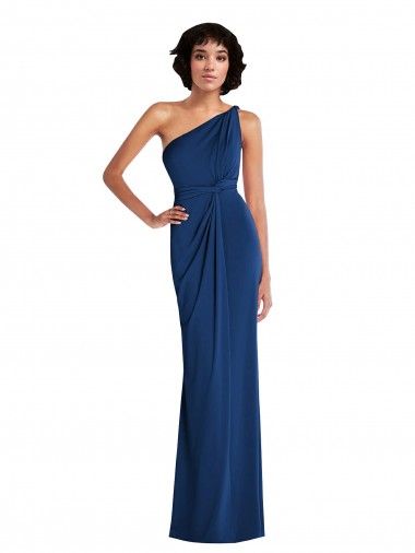 Boutique Bleu roi Fourreau Spandex Longue Robes demoiselle d'honneur / Robes de bal