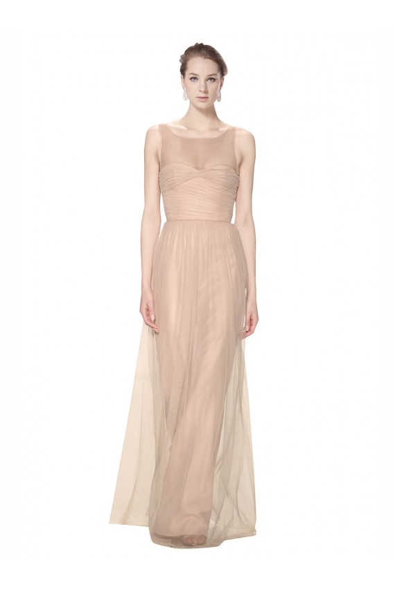 Boutique Blush 95 Fourreau Illusion Tulle Longue Robes demoiselle d'honneur