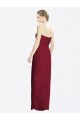 Boutique Bordeaux Fourreau Mousseline Longue Robes demoiselle d'honneur