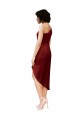 Boutique Bordeaux Fourreau midi Satiné Stretch Courte Robes demoiselle d'honneur / Robes de soirée / Robes de cocktail