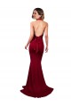 Boutique Bordeaux Sirène Licou Col V Spandex Longue Formelles Robes demoiselle d'honneur / Robes de soirée / Robes de bal