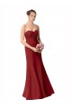 Boutique Bordeaux Sirène Mousseline Longue Robes demoiselle d'honneur