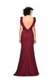 Boutique Bordeaux Sirène Sans bretelle Crêpe Stretch Longue Robes demoiselle d'honneur / Robes de bal