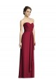 Boutique Bordeaux Trapèze Mousseline Longue Robes demoiselle d'honneur