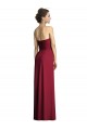 Boutique Bordeaux Trapèze Mousseline Longue Robes demoiselle d'honneur