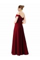 Boutique Bordeaux Trapèze Mousseline Longue Robes demoiselle d'honneur