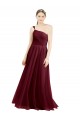 Boutique Bordeaux Trapèze Tulle Longue Robes demoiselle d'honneur