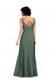 Boutique Colonne Col V Mousseline Longue Robes demoiselle d'honneur
