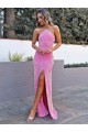 Boutique Couleur affichée Fourreau Licou Paillettes Velours Longue Robes de bal
