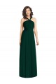 Boutique Evergreen Trapèze Licou Mousseline Longue Robes demoiselle d'honneur