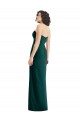 Boutique Evergreen Trapèze Sans bretelle Mousseline Longue Robes demoiselle d'honneur