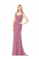 Boutique Fourreau Col Haut Mousseline Longue Robes demoiselle d'honneur / Robes de bal