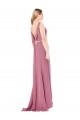 Boutique Fourreau Col Haut Mousseline Longue Robes demoiselle d'honneur / Robes de bal