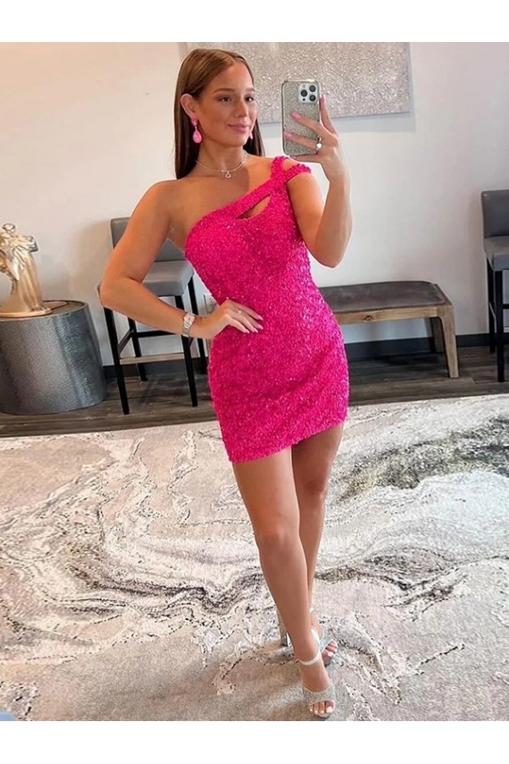 Boutique Fourreau Courte Paillettes Velours Courte Robes de bal