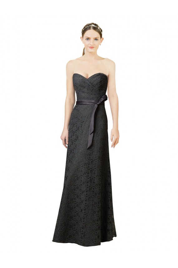 Boutique Gris ardoise Fourreau Dentelle Longue Robes demoiselle d'honneur