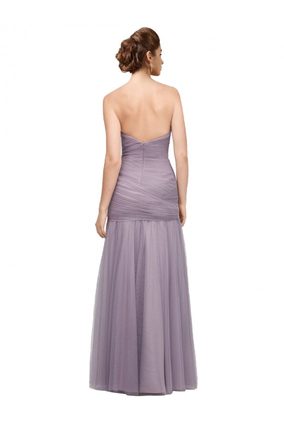 Boutique Heather Sirène Tulle Longue Robes demoiselle d'honneur