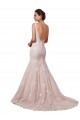 Boutique Ivoire & Blush Sirène Col V Tulle Dentelle Robes de mariée