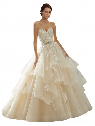 Boutique Ivoire & Champagne Princesse Tulle Dentelle Robes de mariée