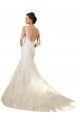 Boutique Ivoire & Champagne Sirène Col V Tulle Dentelle Robes de mariée