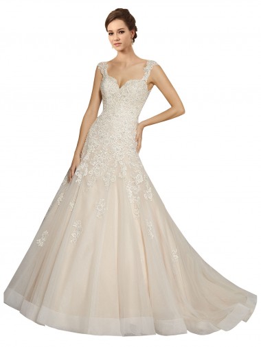 Boutique Ivoire & Champagne Sirène Tulle Dentelle Robes de mariée