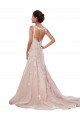 Boutique Ivoire & Champagne Trapèze Col V Dentelle Classique Robes de mariée