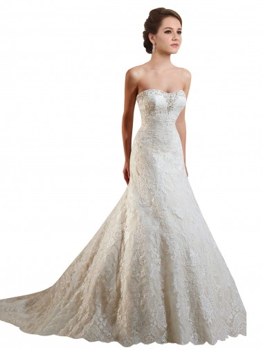 Boutique Ivoire & Champagne Trapèze Dentelle Robes de mariée